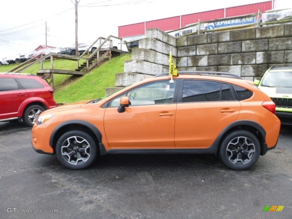 2014 XV Crosstrek 2.0i Limited - Tangerine Orange Pearl / Black photo #3