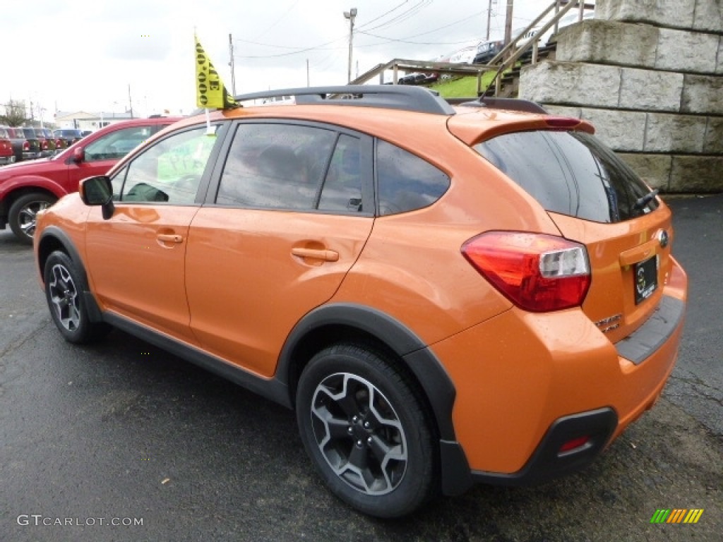2014 XV Crosstrek 2.0i Limited - Tangerine Orange Pearl / Black photo #4