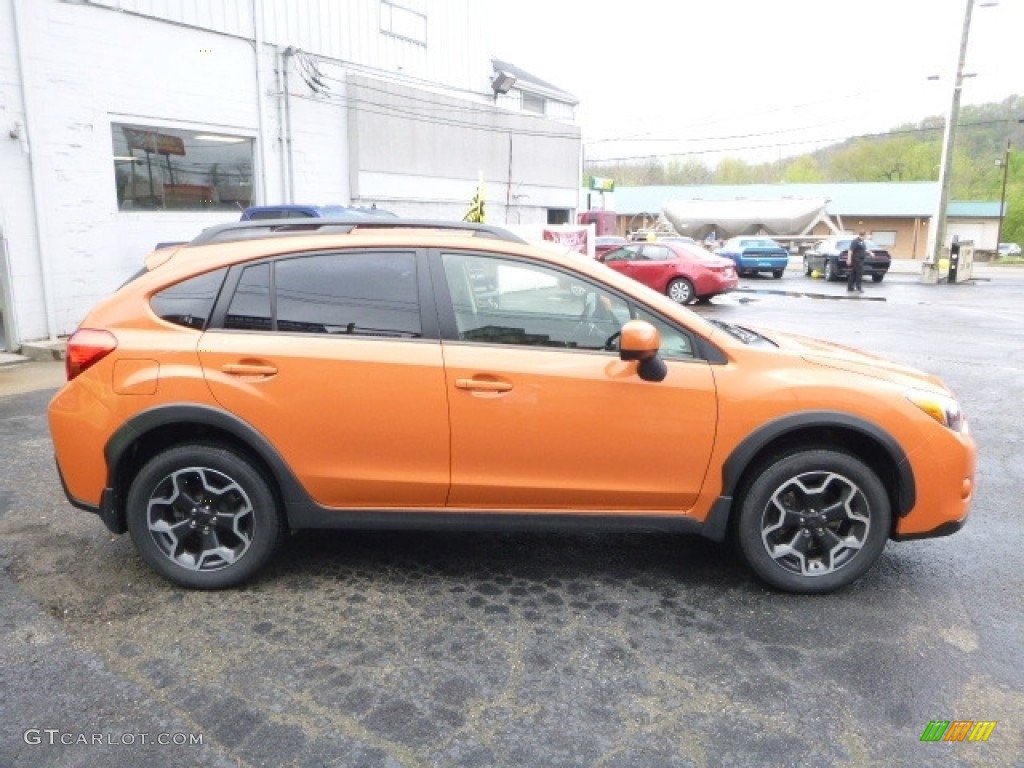 2014 XV Crosstrek 2.0i Limited - Tangerine Orange Pearl / Black photo #7