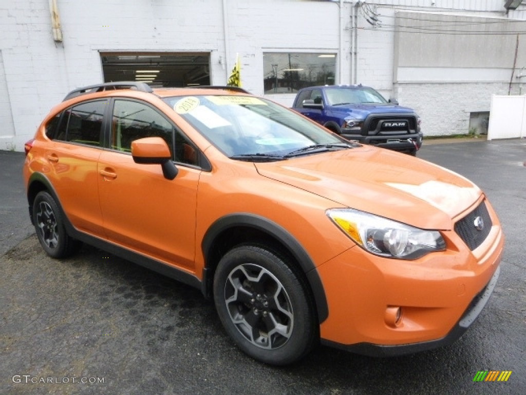 2014 XV Crosstrek 2.0i Limited - Tangerine Orange Pearl / Black photo #8