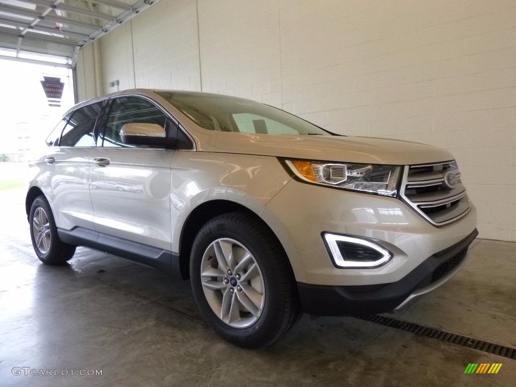 2017 White Gold Metallic Ford Edge Sel Awd 120018171 Gtcarlot Com