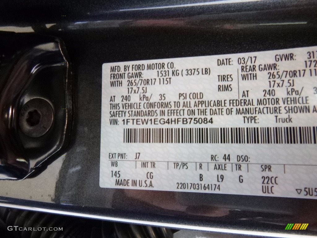2017 F150 XL SuperCrew 4x4 - Magnetic / Earth Gray photo #12