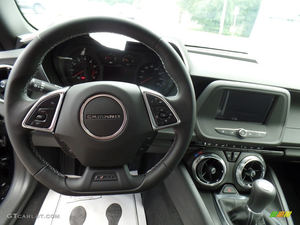 2017 Chevrolet Camaro LT Coupe Jet Black Steering Wheel Photo #120026964