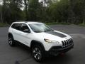 2017 Bright White Jeep Cherokee Trailhawk 4x4  photo #5