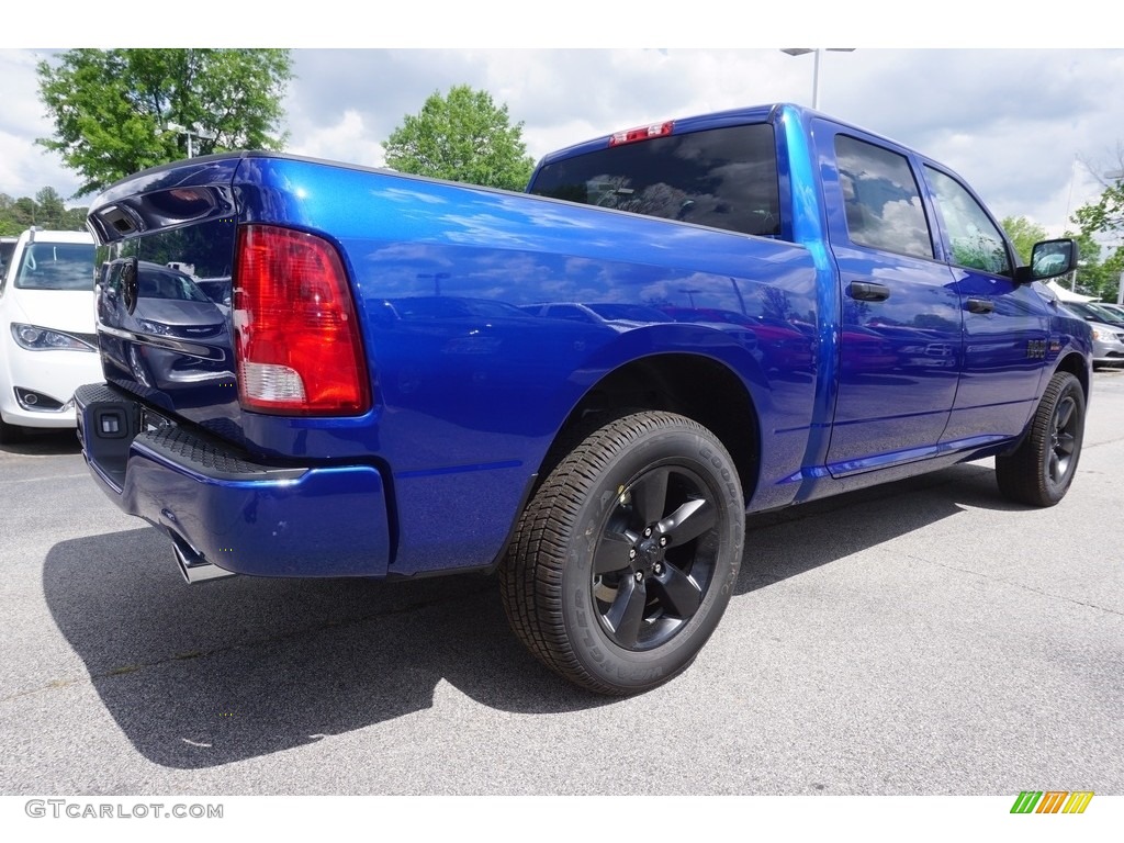 2017 1500 Express Crew Cab - Blue Streak Pearl / Black/Diesel Gray photo #3