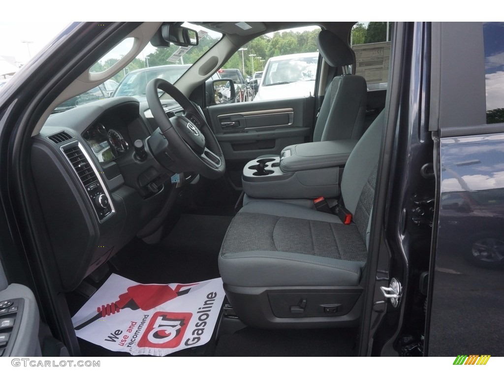 2017 1500 Big Horn Quad Cab - Maximum Steel Metallic / Black/Diesel Gray photo #7