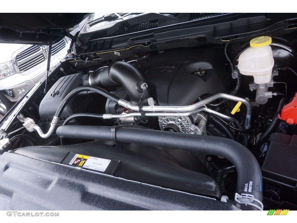 2017 1500 Big Horn Quad Cab - Maximum Steel Metallic / Black/Diesel Gray photo #9