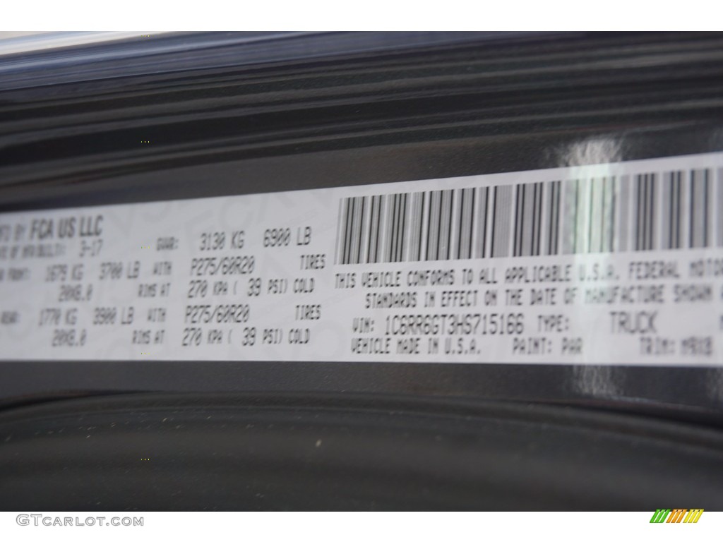 2017 1500 Big Horn Quad Cab - Maximum Steel Metallic / Black/Diesel Gray photo #10