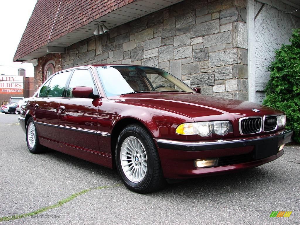 2001 7 Series 750iL Sedan - Royal Red Metallic / Sand Beige photo #2