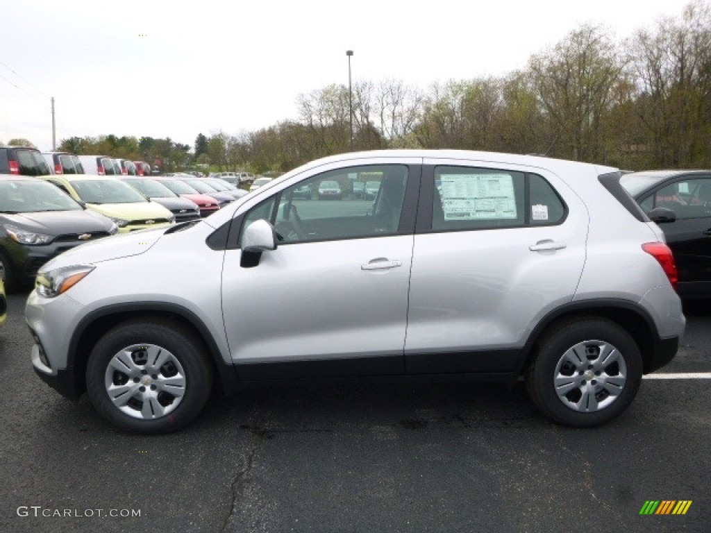 Silver Ice Metallic 2017 Chevrolet Trax LS Exterior Photo #120031644