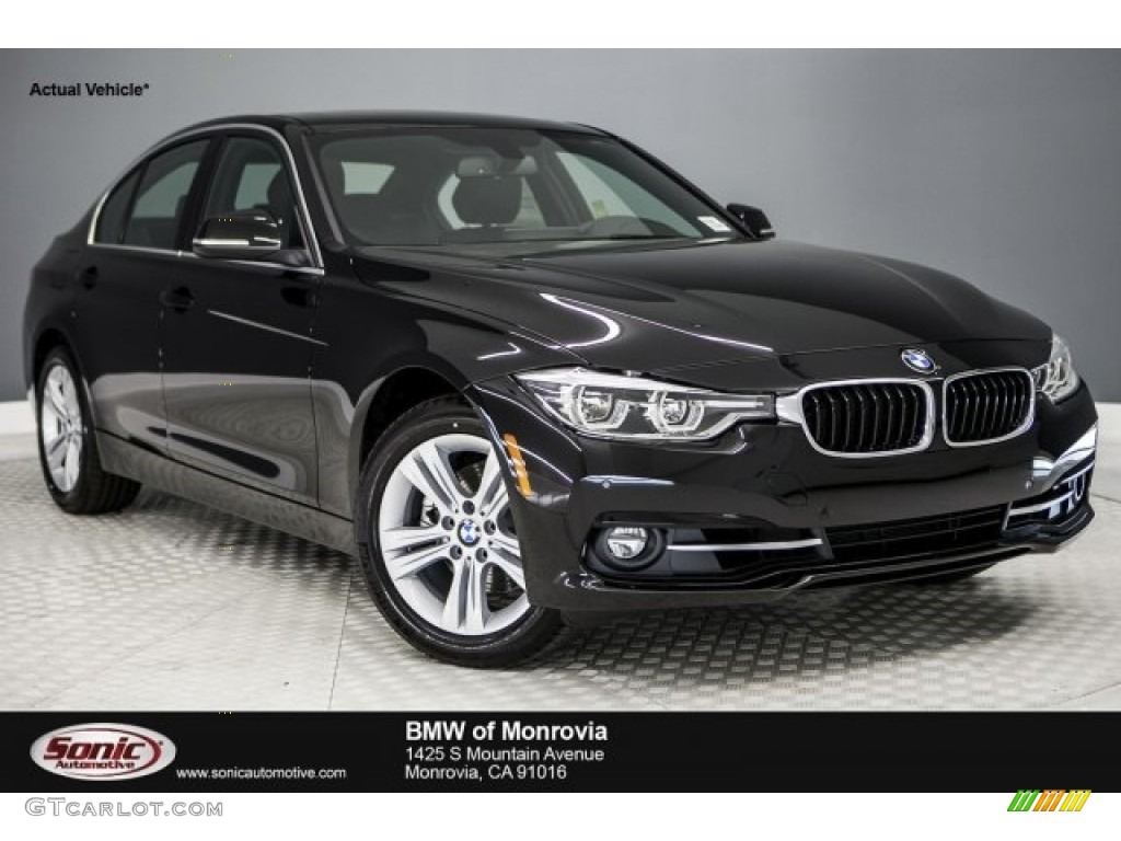 2017 3 Series 330i Sedan - Jet Black / Black photo #1