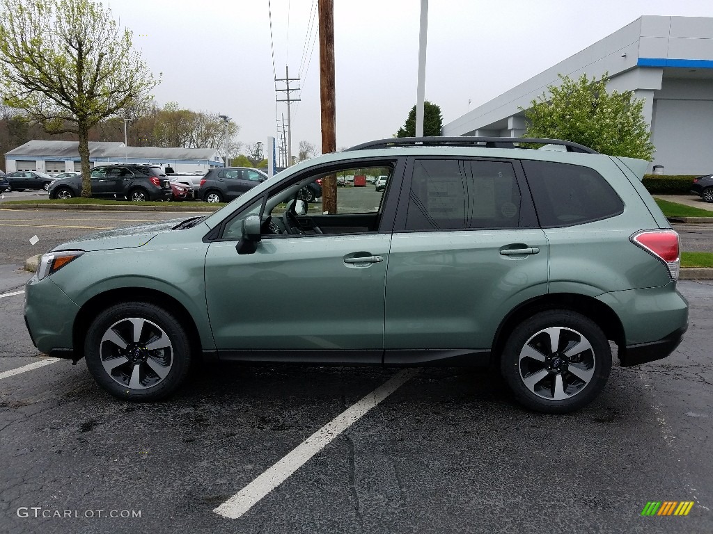 2017 Forester 2.5i Premium - Jasmine Green Metallic / Gray photo #3