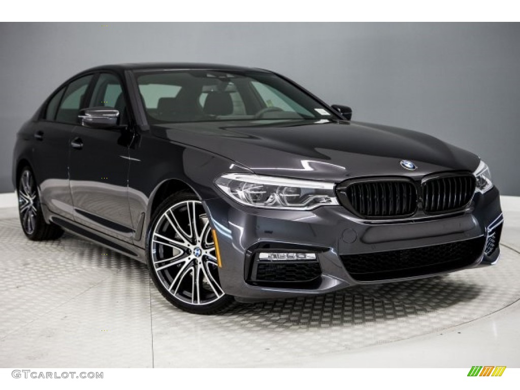2017 5 Series 540i Sedan - Dark Graphite Metallic / Black photo #12