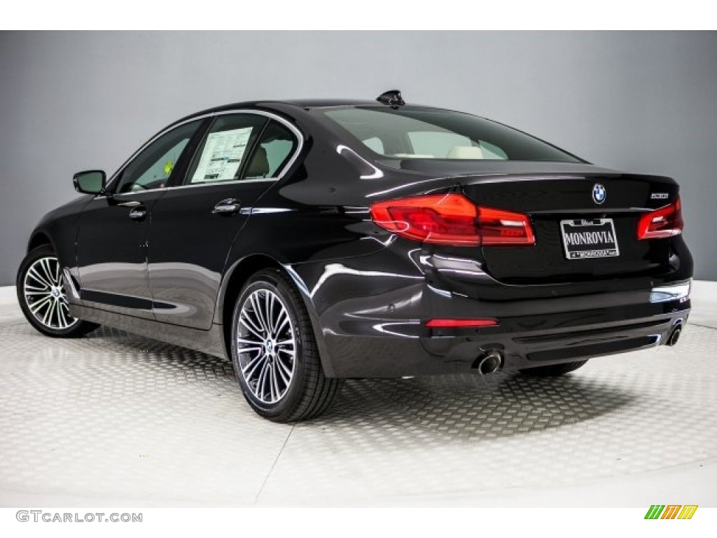 2017 5 Series 530i Sedan - Jet Black / Canberra Beige photo #3