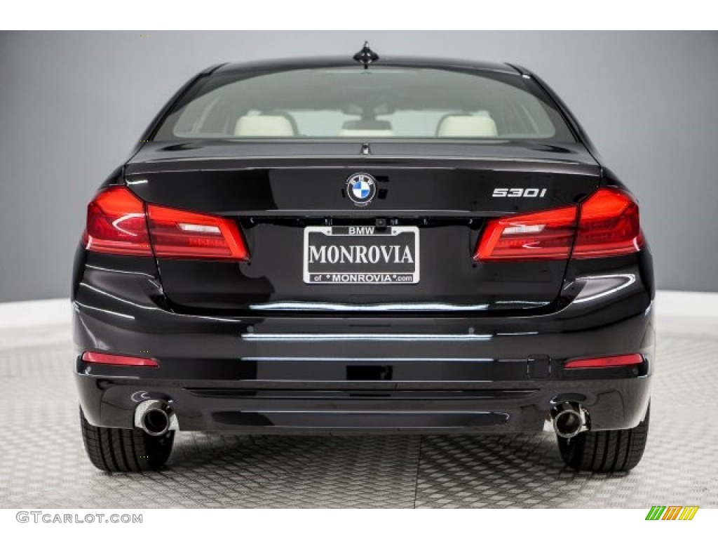 2017 5 Series 530i Sedan - Jet Black / Canberra Beige photo #4