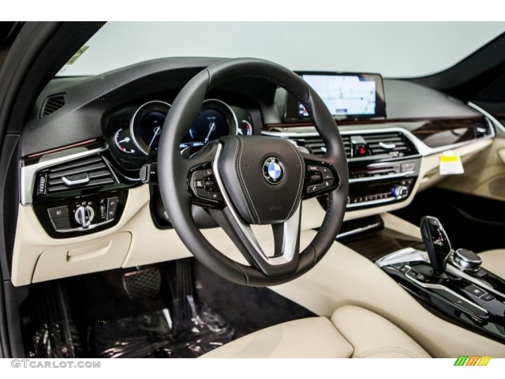 2017 5 Series 530i Sedan - Jet Black / Canberra Beige photo #5