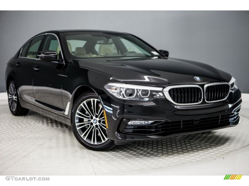 2017 5 Series 530i Sedan - Jet Black / Canberra Beige photo #12