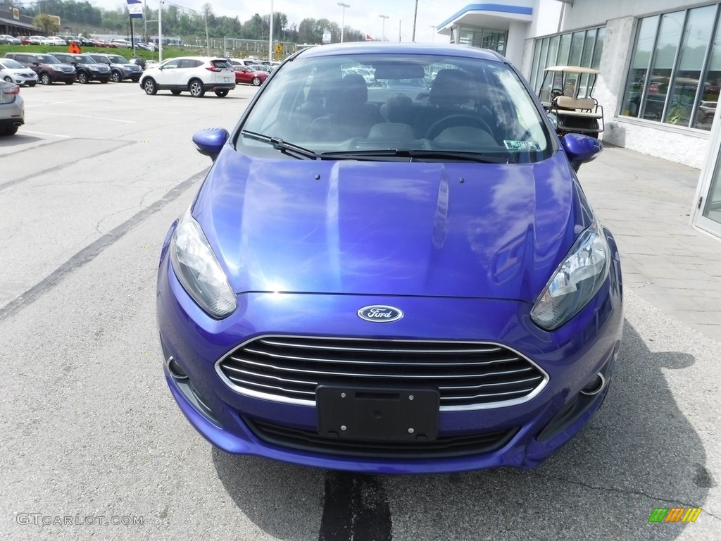 2014 Fiesta SE Sedan - Performance Blue / Charcoal Black photo #3