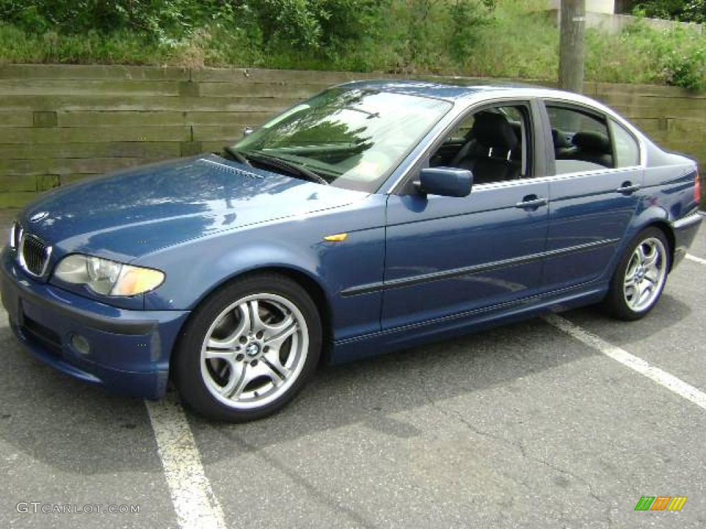 2003 3 Series 330i Sedan - Mystic Blue Metallic / Black photo #4