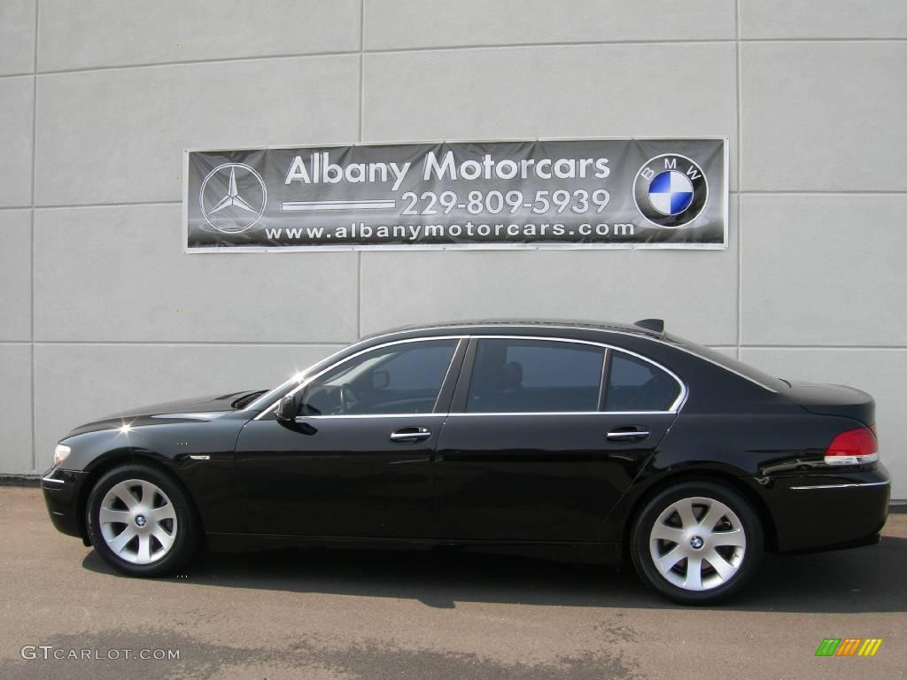 2007 7 Series 750Li Sedan - Jet Black / Black photo #1