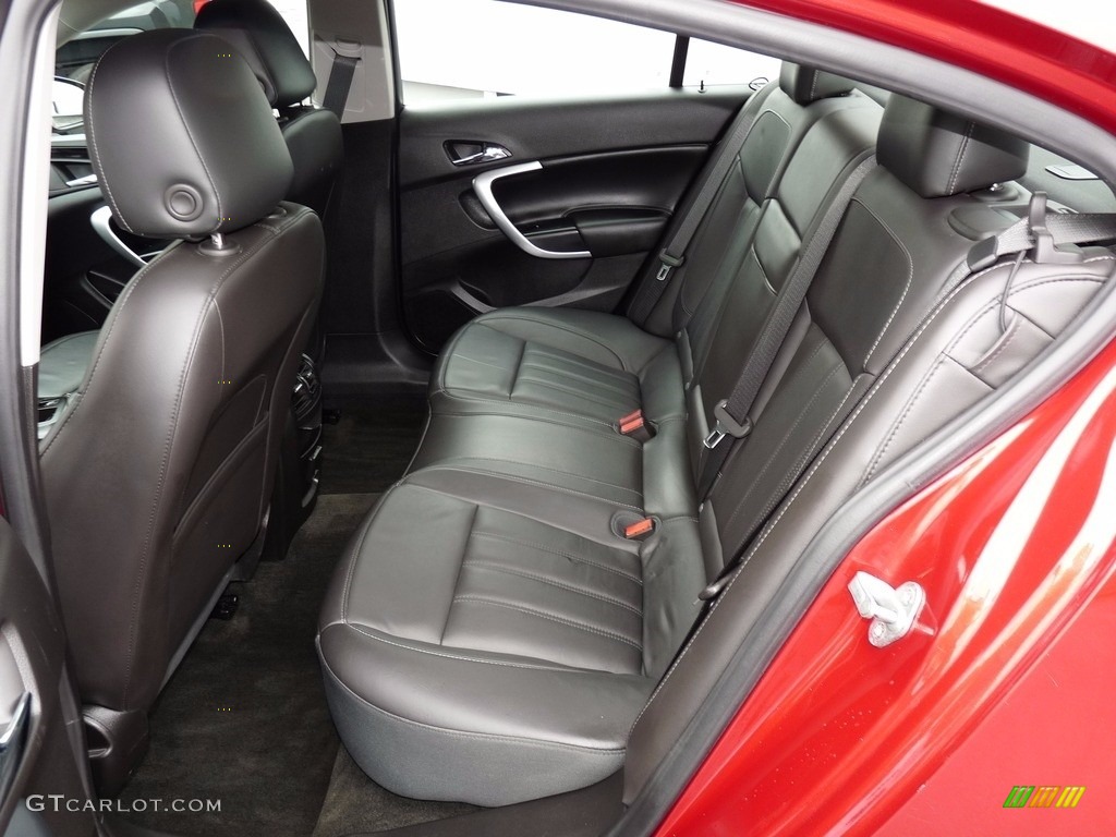 Ebony Interior 2013 Buick Regal Turbo Photo #120037061