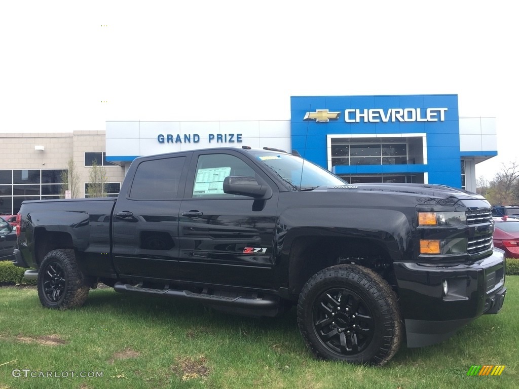 2017 Silverado 2500HD LTZ Crew Cab 4x4 - Black / Jet Black photo #2