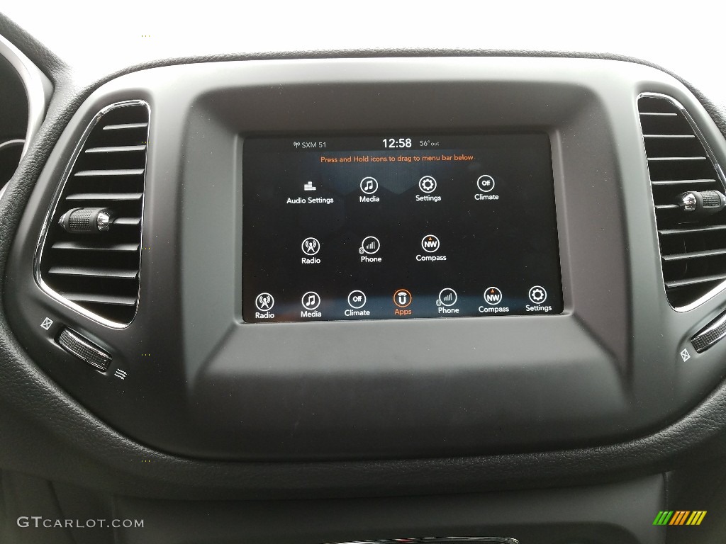 2017 Compass Latitude 4x4 - True Blue Pearl / Black photo #10