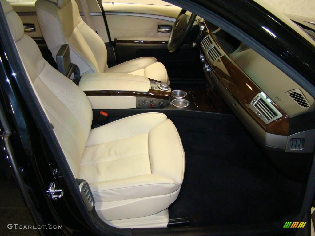 2007 7 Series 750Li Sedan - Black Sapphire Metallic / Cream Beige photo #9