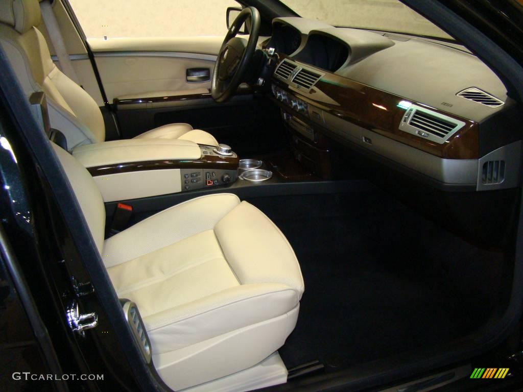 2007 7 Series 750Li Sedan - Black Sapphire Metallic / Cream Beige photo #10