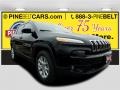 2017 Diamond Black Crystal Pearl Jeep Cherokee Latitude 4x4  photo #1