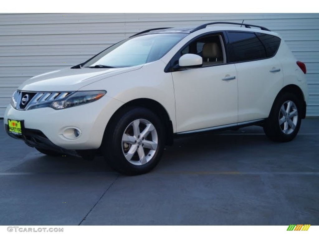 2009 Murano SL - Glacier Pearl / Beige photo #3