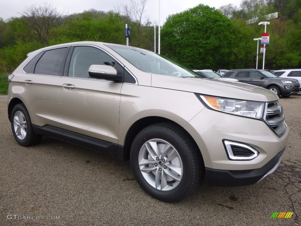 2017 Edge SEL AWD - White Gold Metallic / Ebony photo #9