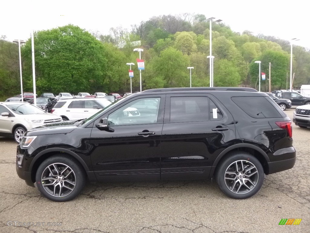 2017 Explorer Sport 4WD - Shadow Black / Ebony Black photo #5