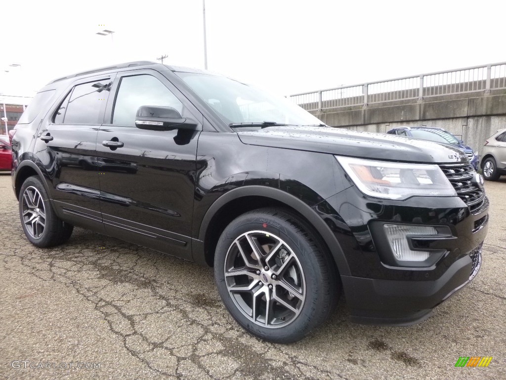 2017 Explorer Sport 4WD - Shadow Black / Ebony Black photo #8