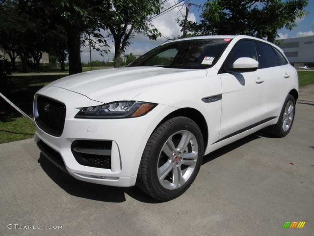 Polaris White 2017 Jaguar F-PACE 35t AWD R-Sport Exterior Photo #120045468