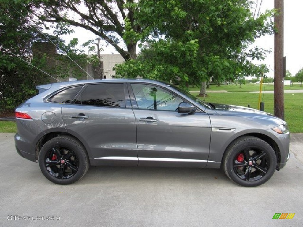 2017 F-PACE 35t AWD S - Ammonite Grey / Jet w/Light Oyster photo #6