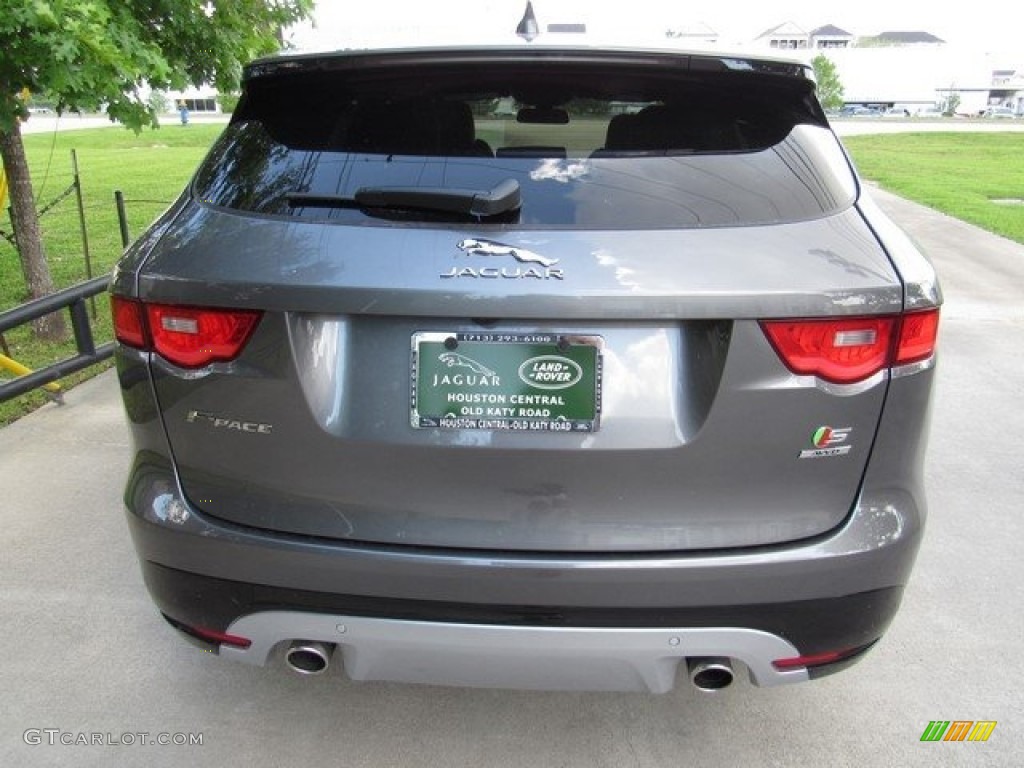 2017 F-PACE 35t AWD S - Ammonite Grey / Jet w/Light Oyster photo #8