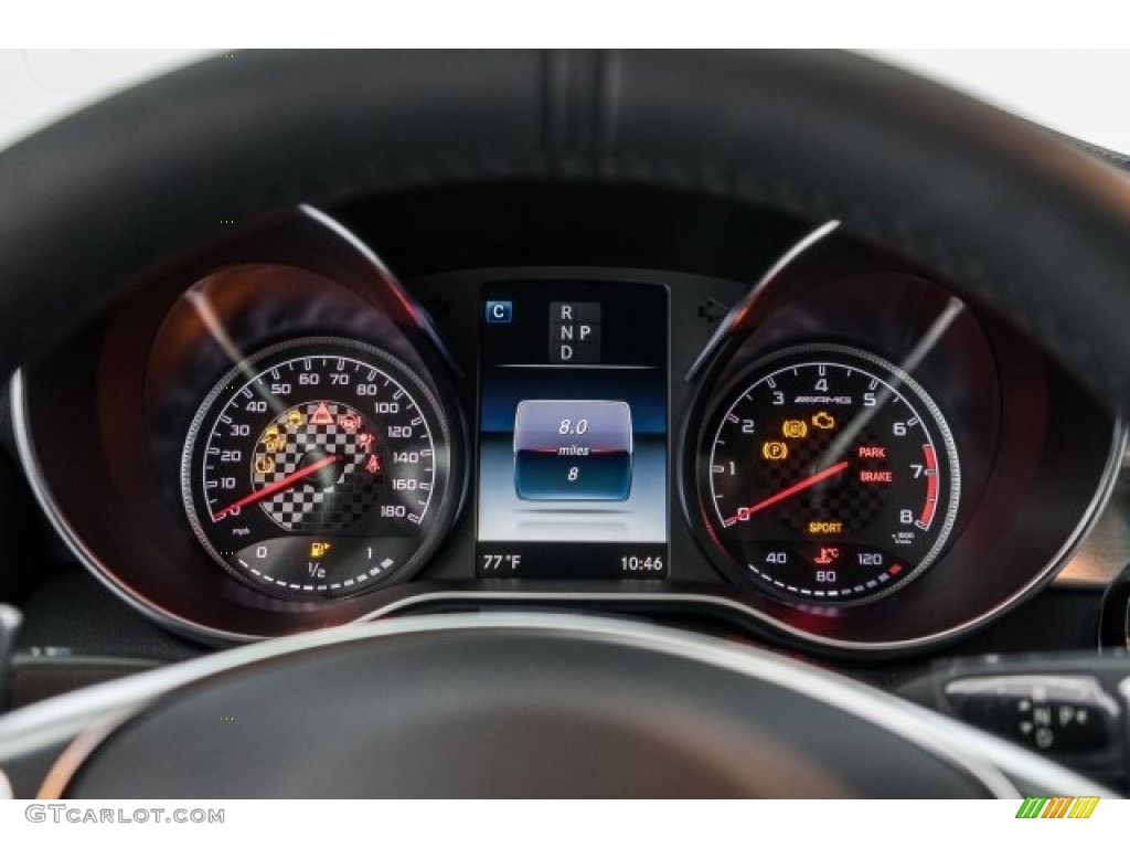 2017 Mercedes-Benz C 43 AMG 4Matic Cabriolet Gauges Photo #120047430