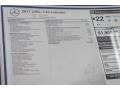  2017 C 43 AMG 4Matic Cabriolet Window Sticker