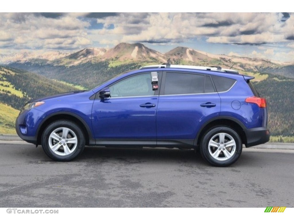 2014 RAV4 XLE AWD - Blue Crush Metallic / Black photo #6