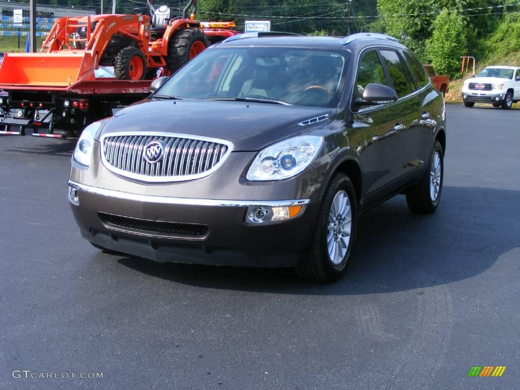 2008 Enclave CXL AWD - Cocoa Metallic / Ebony/Ebony photo #2