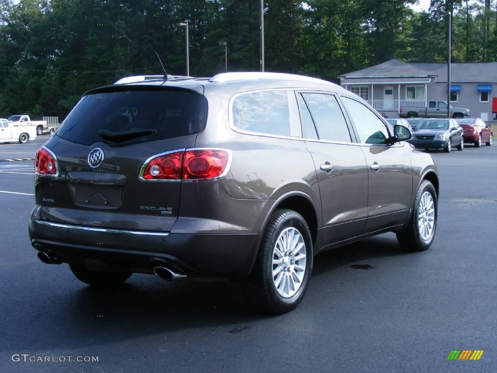 2008 Enclave CXL AWD - Cocoa Metallic / Ebony/Ebony photo #6