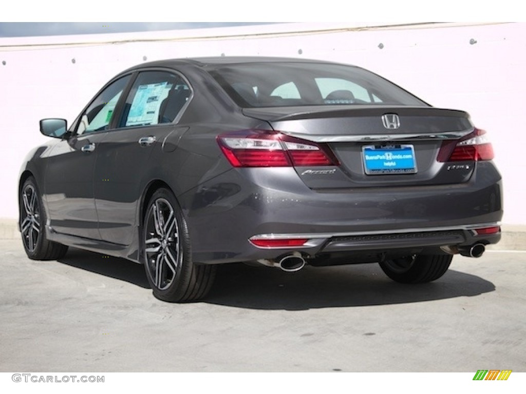 2017 Accord Sport Sedan - Modern Steel Metallic / Black photo #2