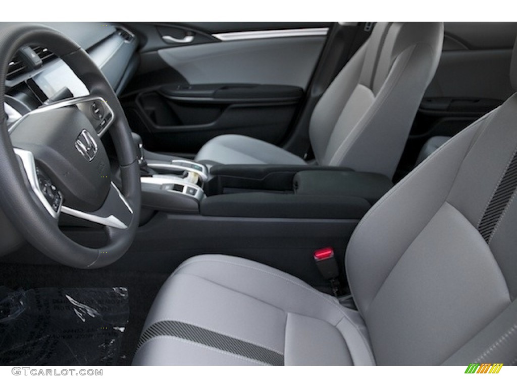Gray Interior 2017 Honda Civic EX Sedan Photo #120053163
