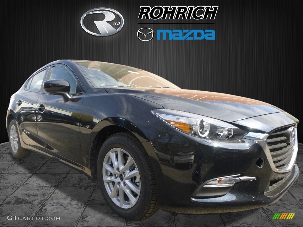 2017 MAZDA3 Sport 5 Door - Jet Black Mica / Black photo #1