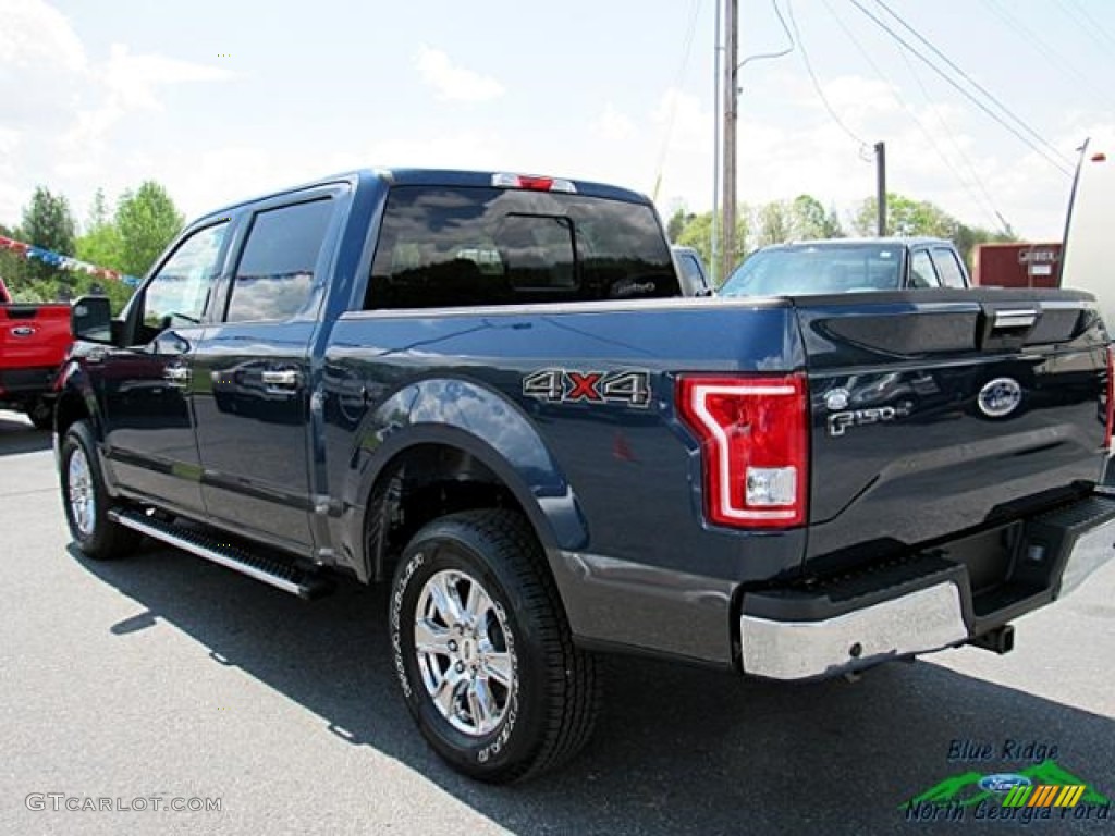 2017 F150 XLT SuperCrew 4x4 - Blue Jeans / Earth Gray photo #3