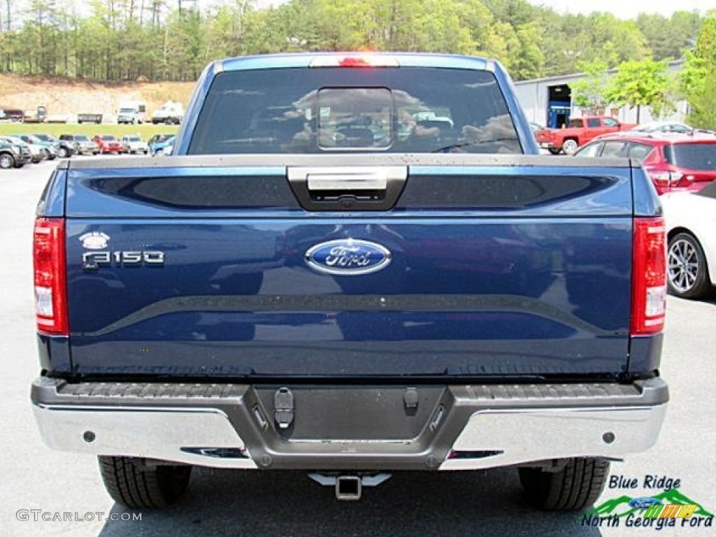 2017 F150 XLT SuperCrew 4x4 - Blue Jeans / Earth Gray photo #4