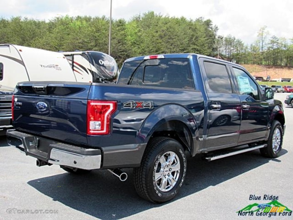 2017 F150 XLT SuperCrew 4x4 - Blue Jeans / Earth Gray photo #5