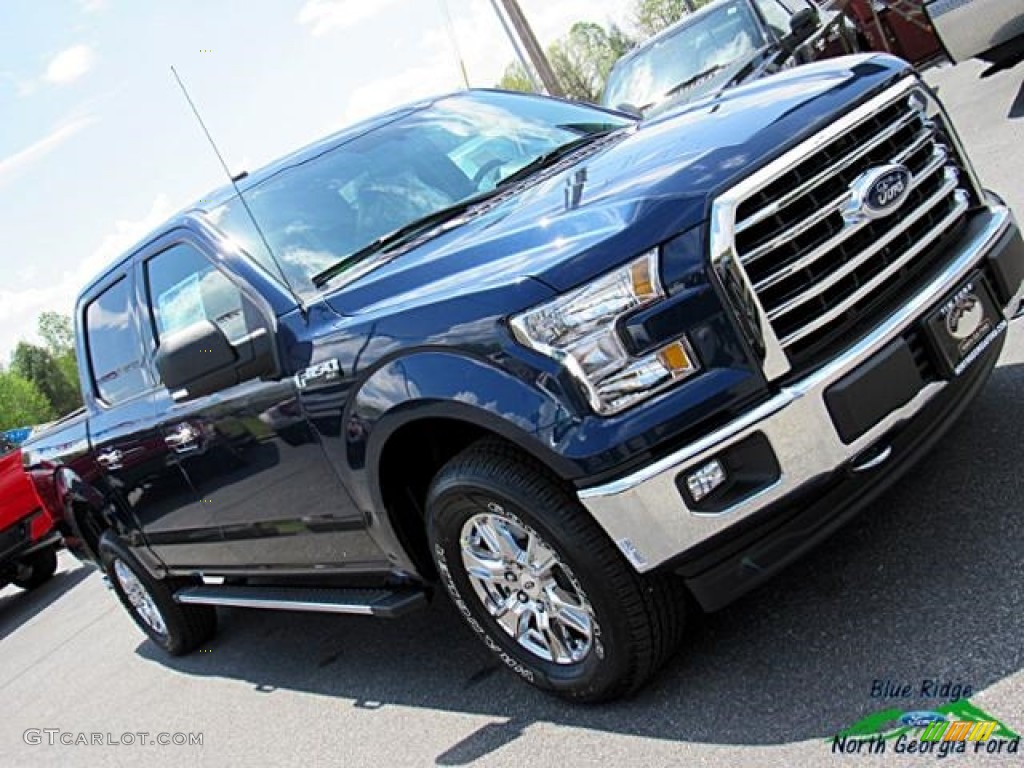 2017 F150 XLT SuperCrew 4x4 - Blue Jeans / Earth Gray photo #37