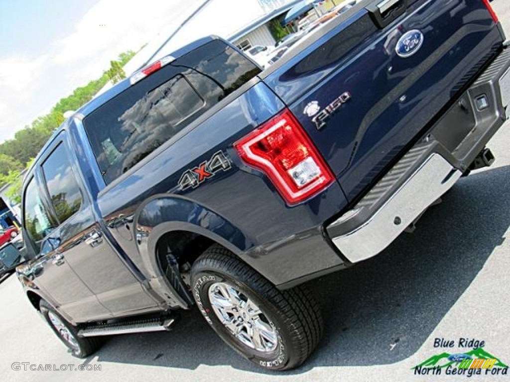2017 F150 XLT SuperCrew 4x4 - Blue Jeans / Earth Gray photo #39